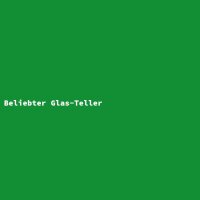 Beliebter Glas-Teller