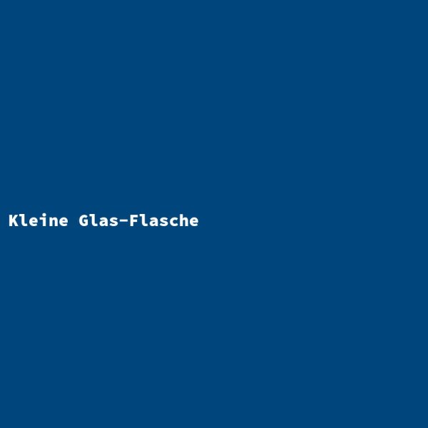 Kleine Glas-Flasche
