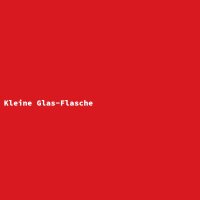 Kleine Glas-Flasche