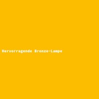Hervorragende Bronze-Lampe